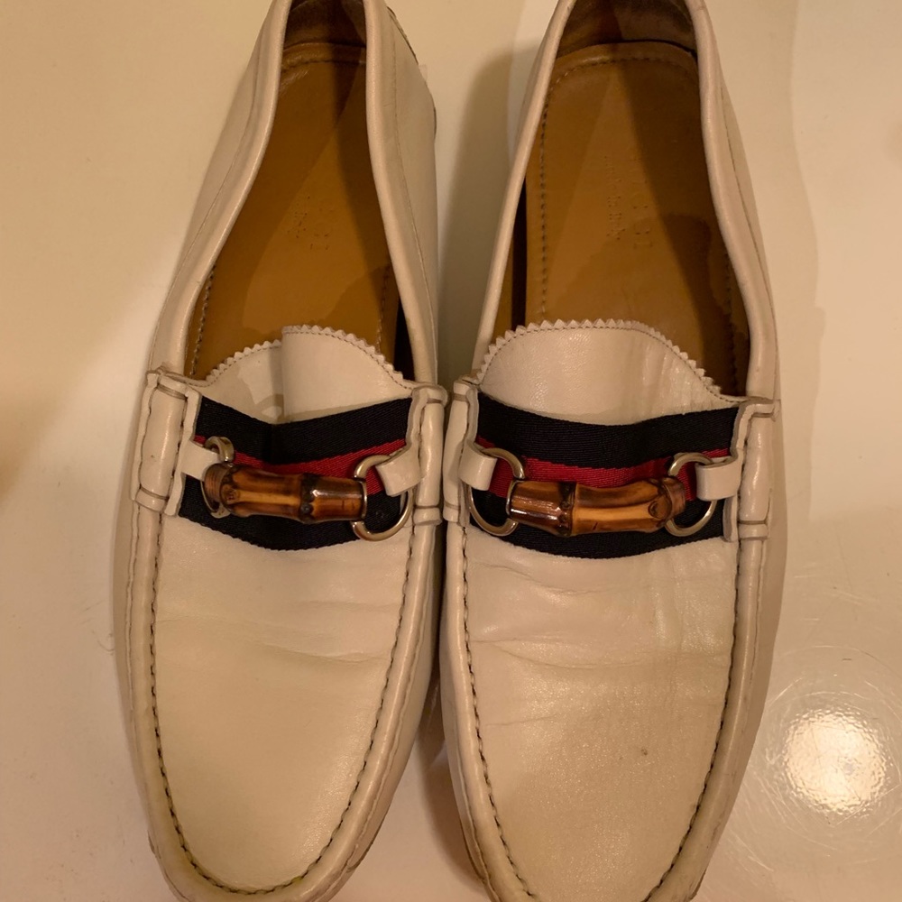 White Men Gucci Leather loafers
